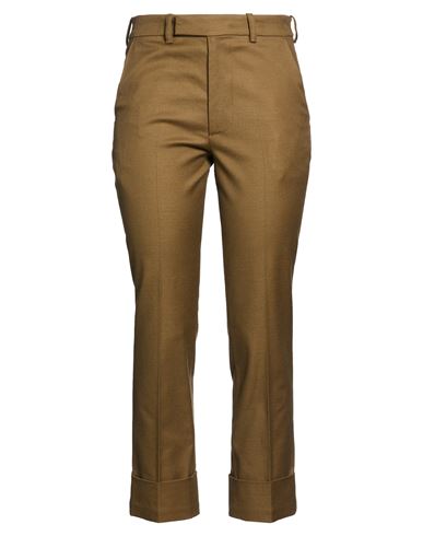 Woman Pants Khaki Size 6 Cotton, Wool, Polyamide, Elastane