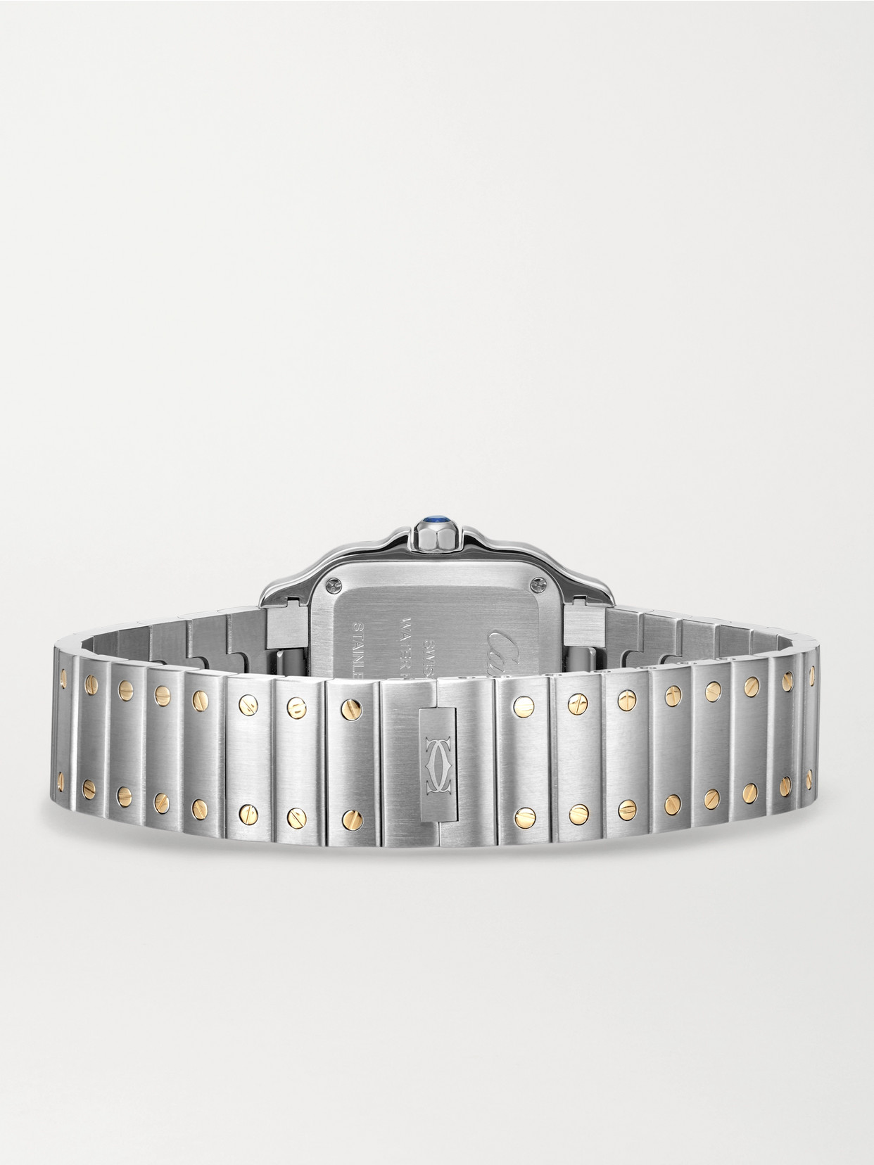 Santos De 34.5mm Stainless Steel And 18-karat Gold Watch - One size