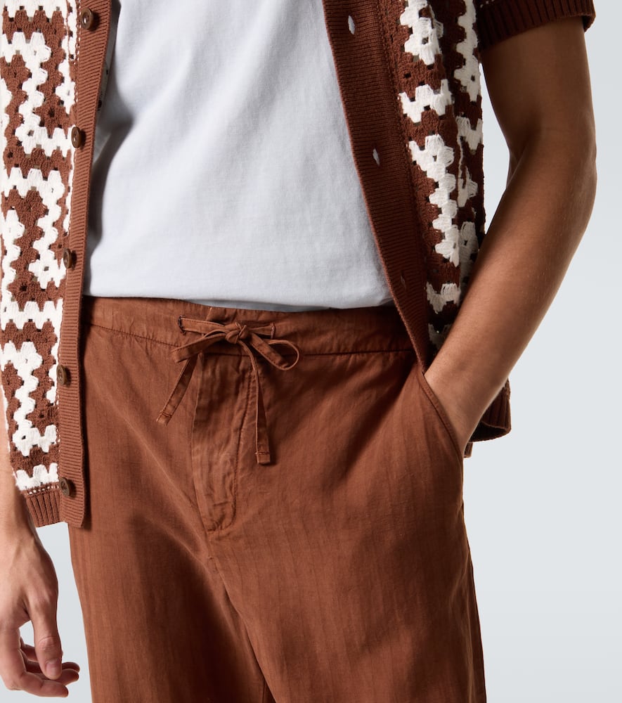Mendes herringbone straight pants