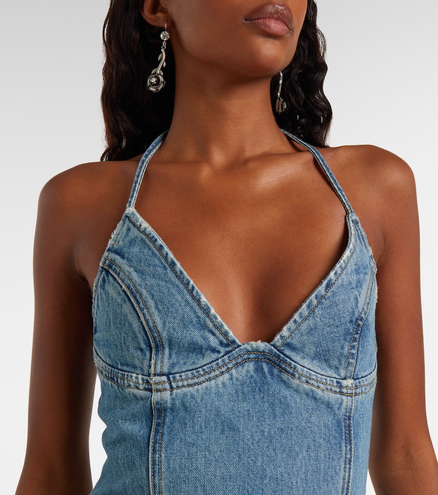 Denim maxi dress