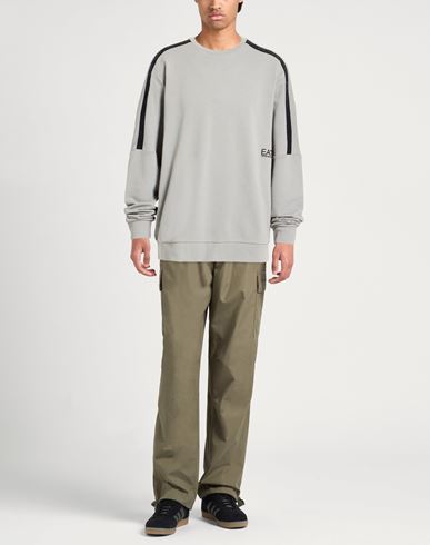 Man Sweatshirt Grey Size 3XL Cotton, Polyester, Elastane
