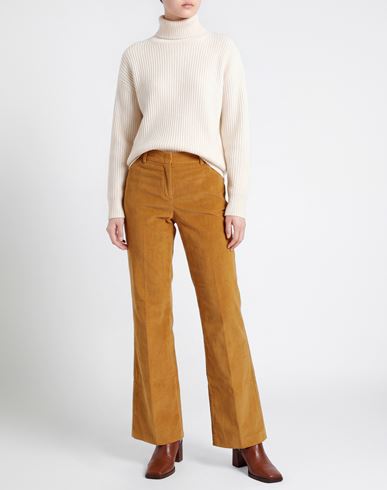 Woman Pants Mustard Size 6 Cotton, Polyester, Elastane