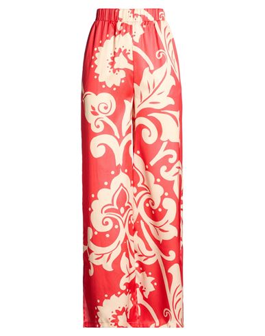 Z. o.e. Zone Of Embroidered Woman Pants Tomato red Size M Polyester