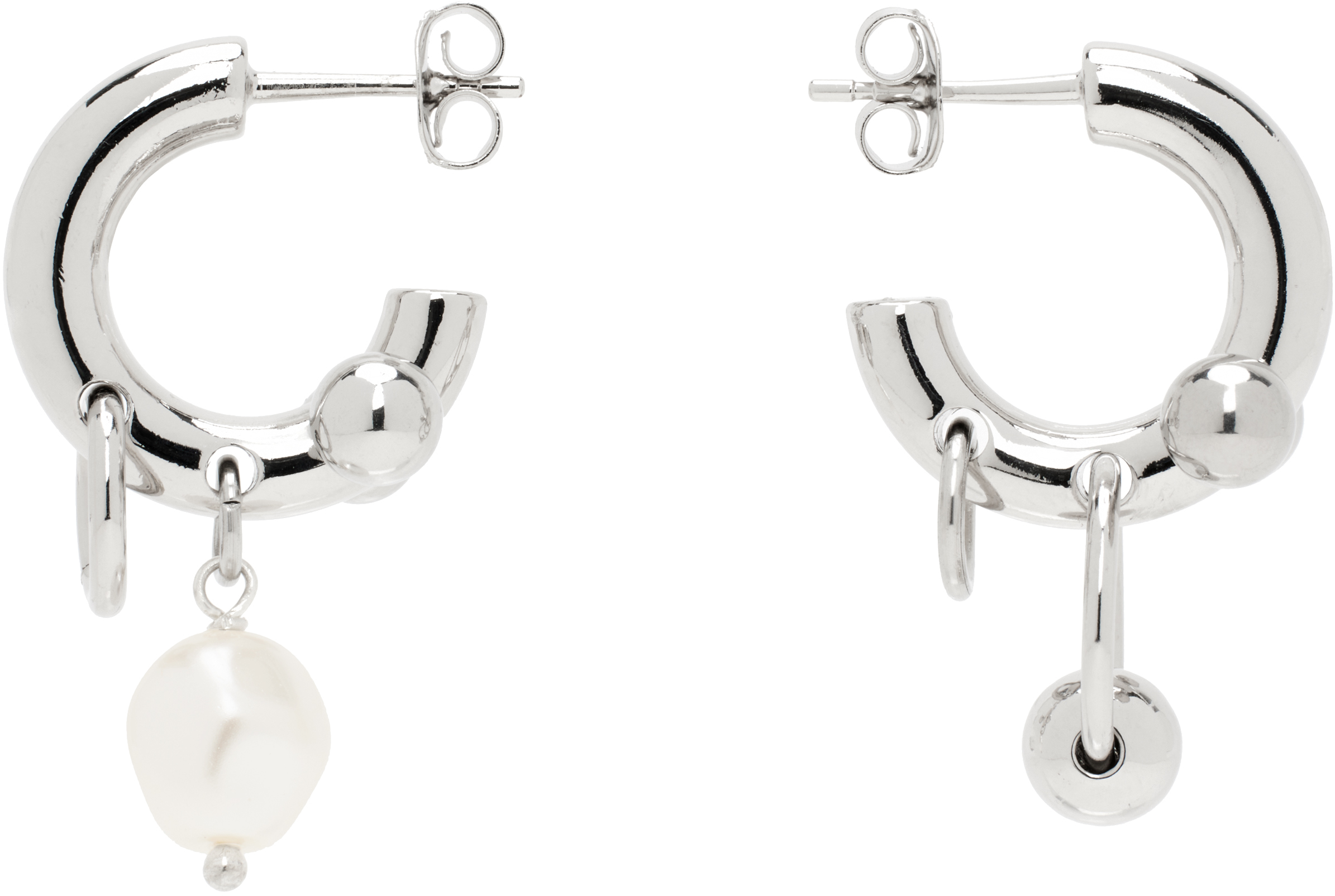 Justine Clenquet Silver Lisa Earrings