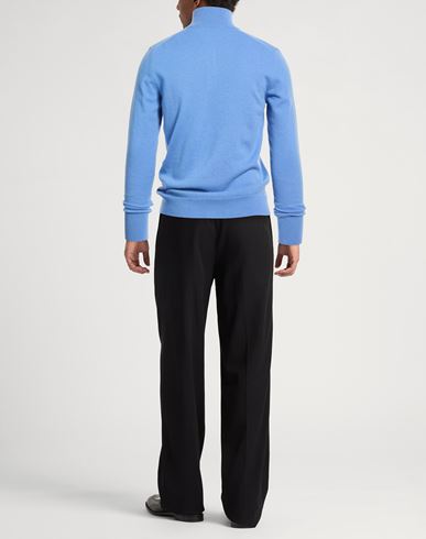 Man Sweater Light blue Size 36 Cashmere