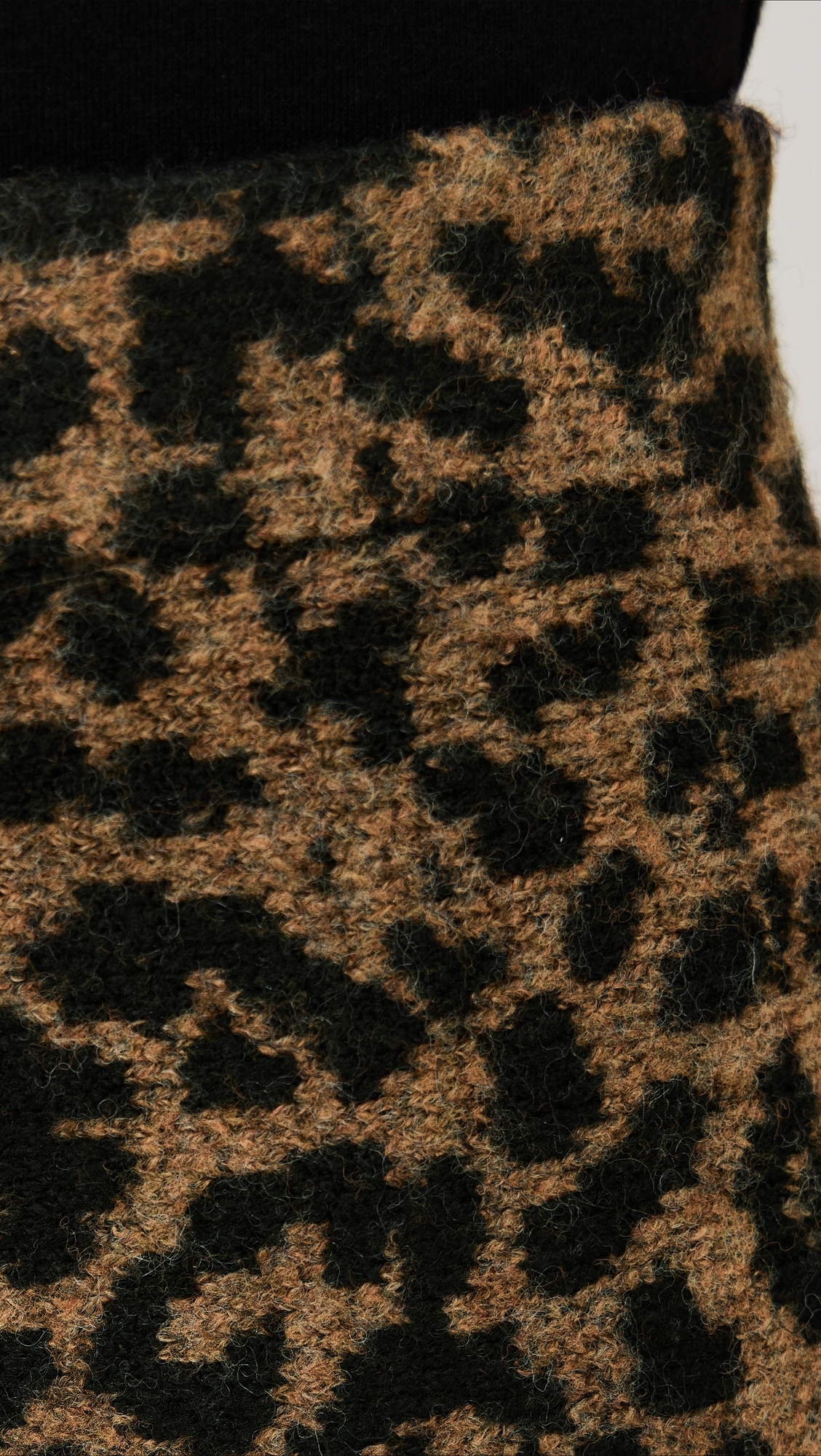 Cheetah A Line Skirt Camel Cheetah