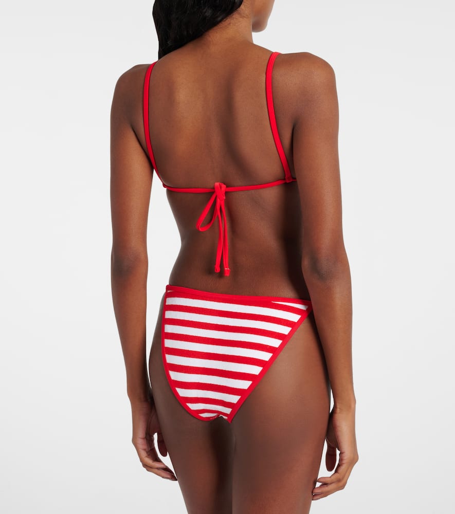 Bare Minimum striped bikini bottoms