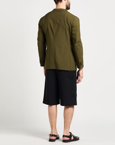 Man Blazer Military green Size 50 Virgin Wool