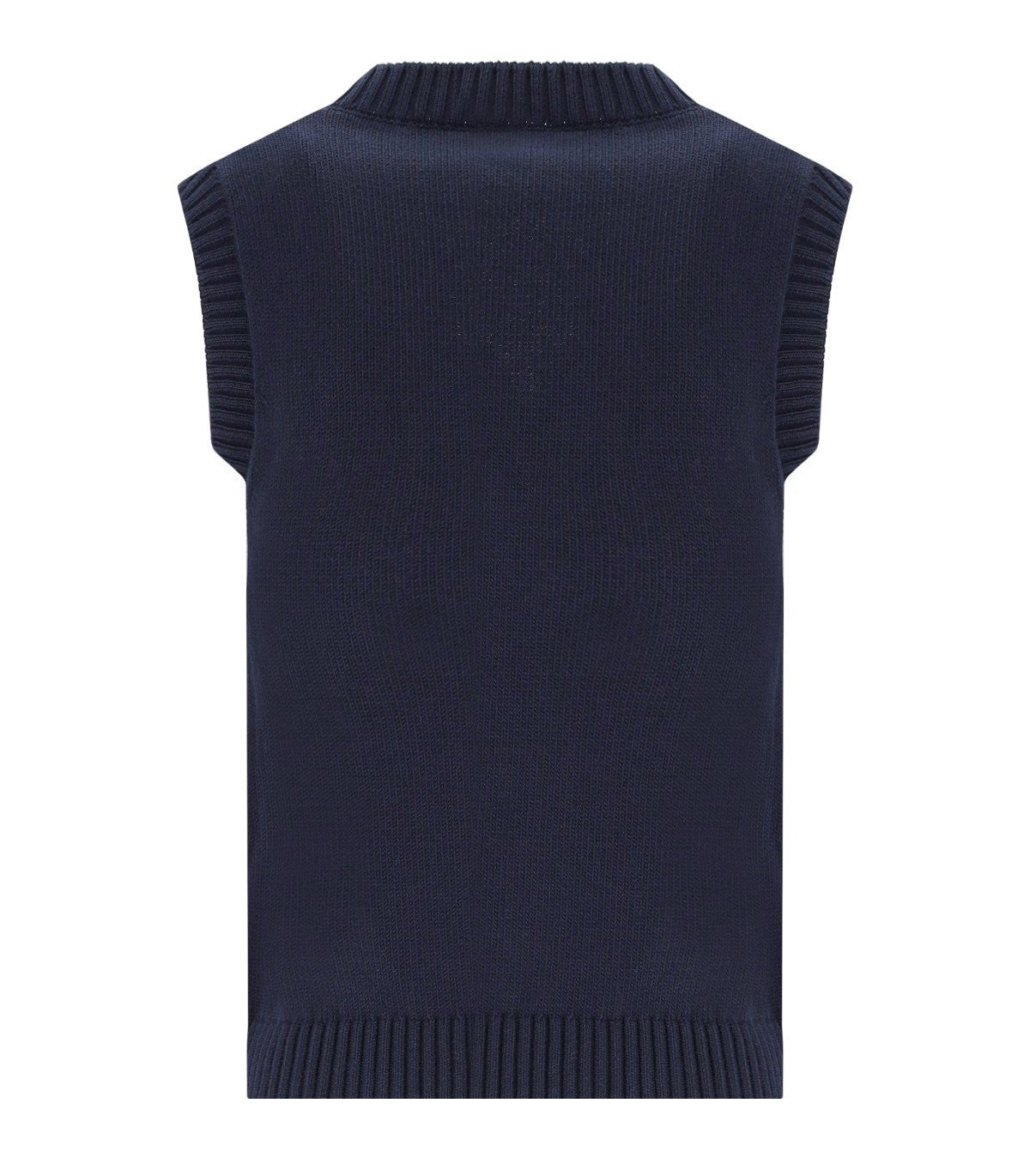 Mm Max Mara Scafati Blue Knitted Vest
