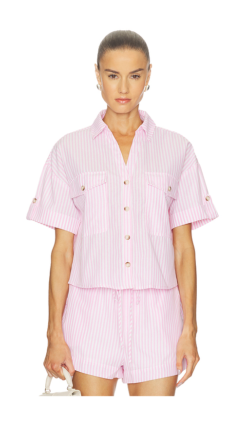 BLANKNYC Button Up Shirt in Baby Blue. - XS also in