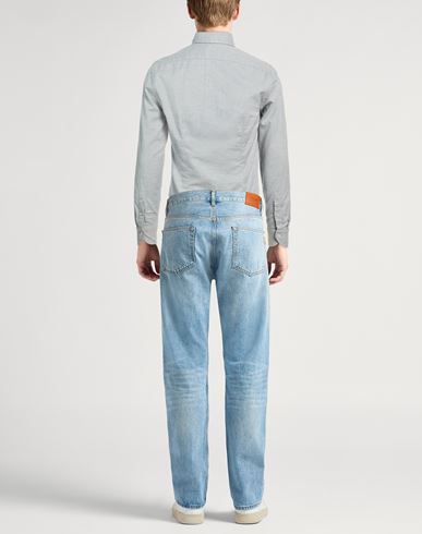 Man Shirt Light grey Size 15 ½ Cotton, Elastane