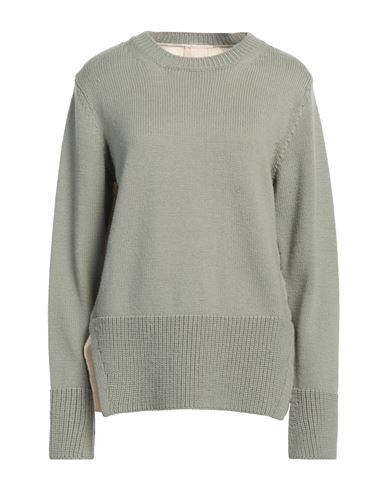 Woman Sweater Sage green Size S Wool