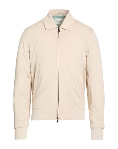 Man Jacket Beige Size L Cotton, Elastane