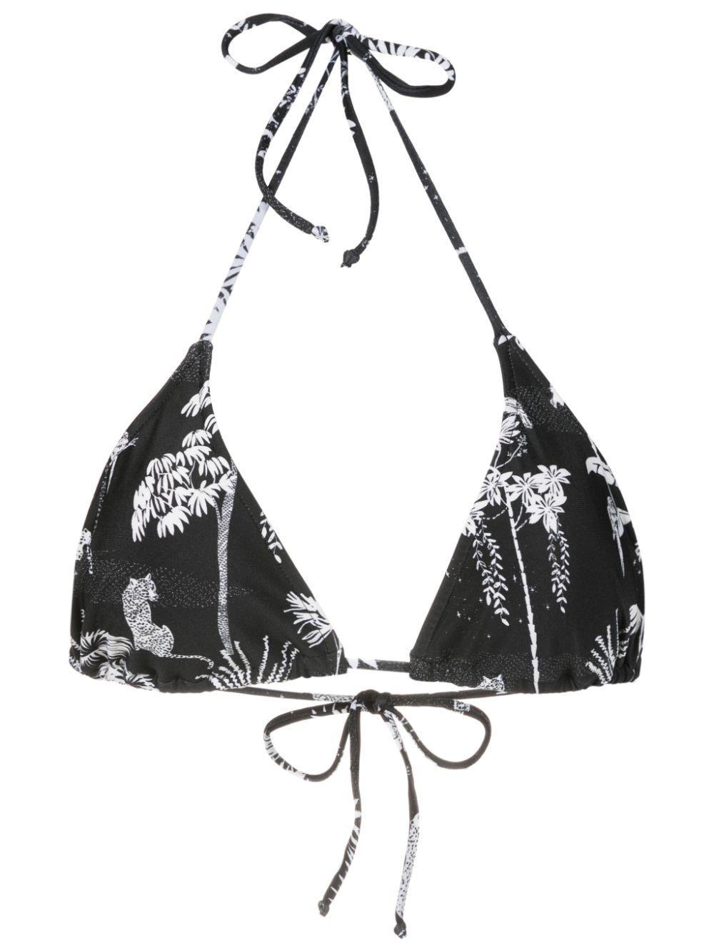 Hanna triangle-cup bikini top - Black