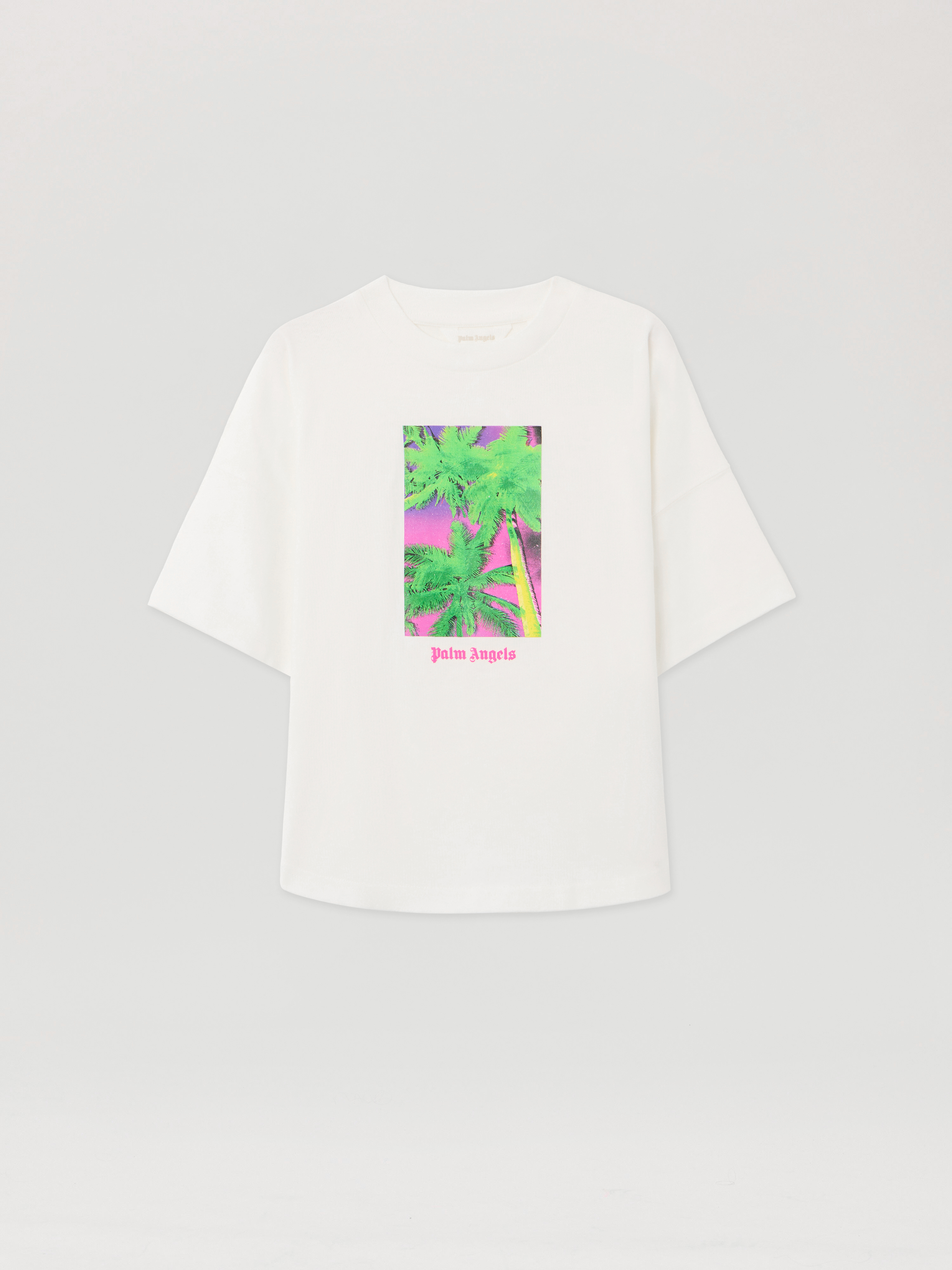 Solarized Palms Over Tee S/s Kids  Off White