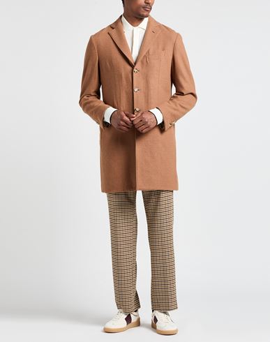 Man Coat Brown Size 40 Virgin Wool