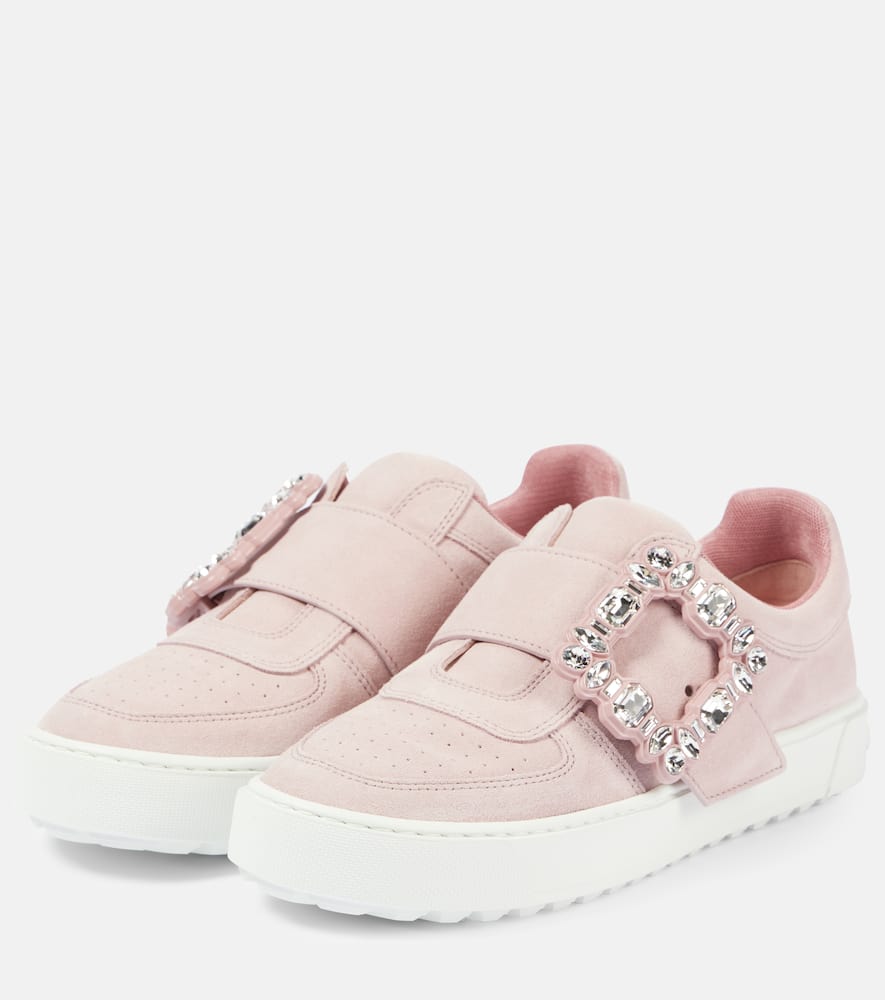 Roger Vivier Very Vivier embellished leather sneakers