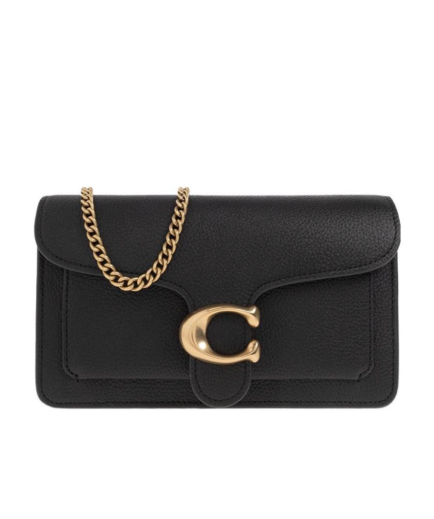 Coach Tabby Logo Plaque Chained Clutch Bag