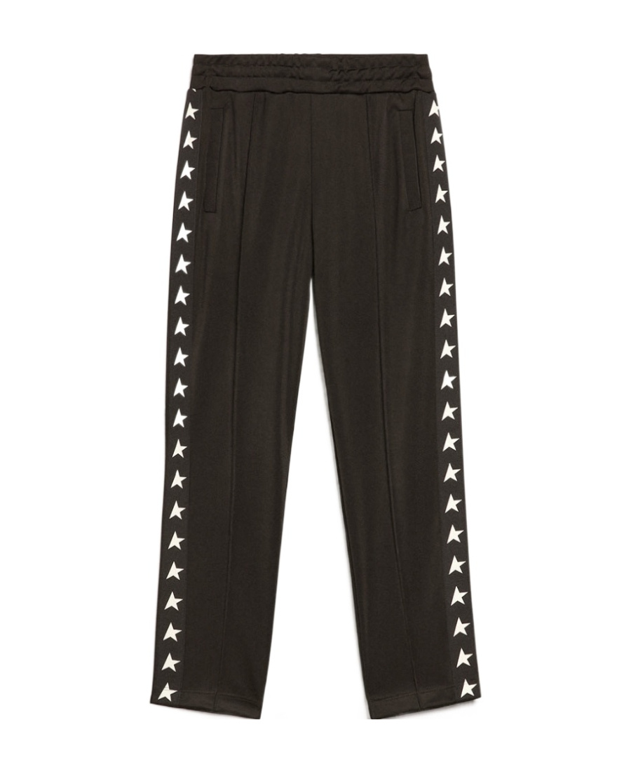 Black Star Collection jogging pants with contrasting white stars