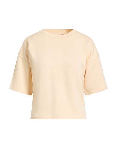 Woman Sweatshirt Pastel yellow Size S Cotton