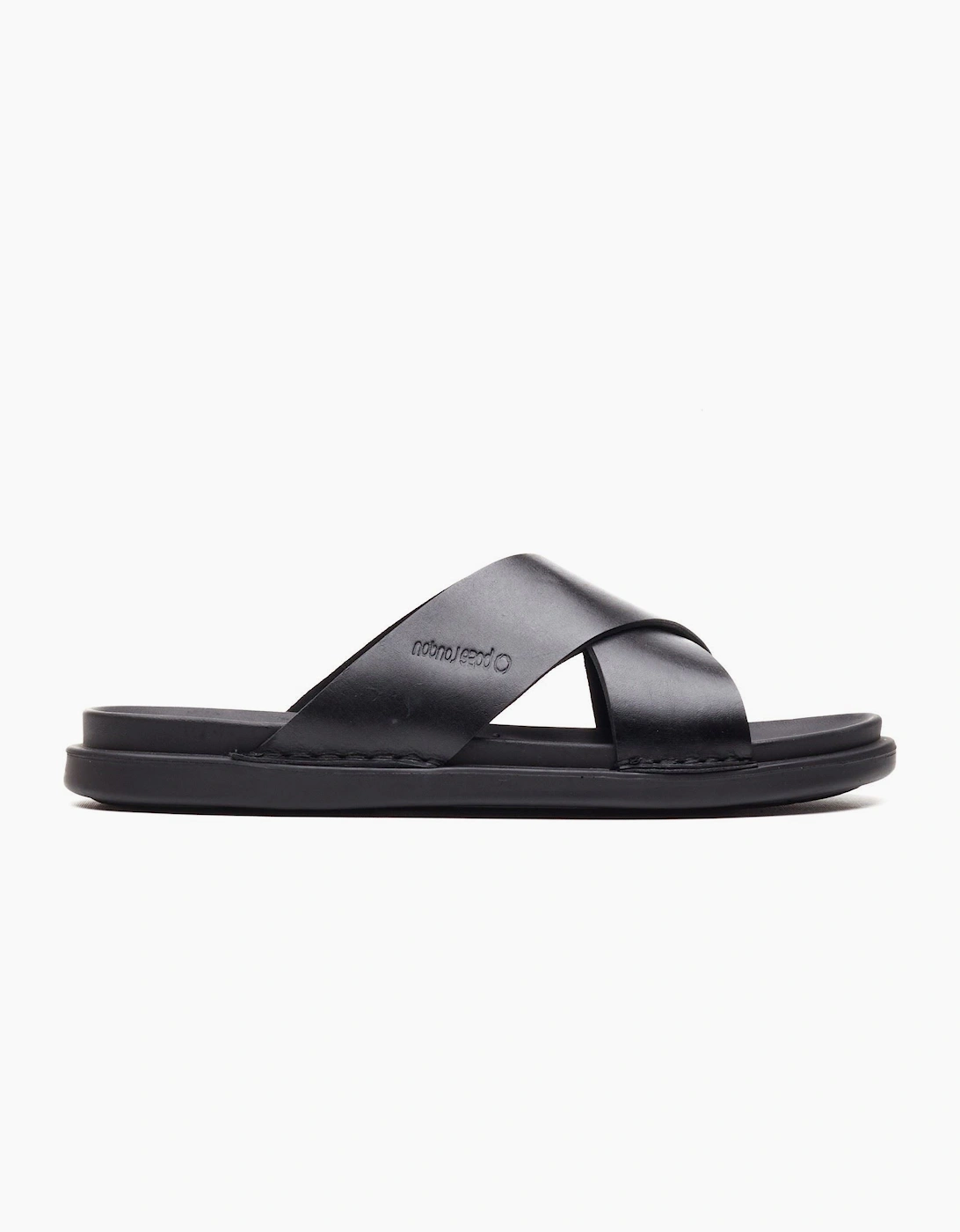 Men's Base London Drift Leather Men's Black Sanda