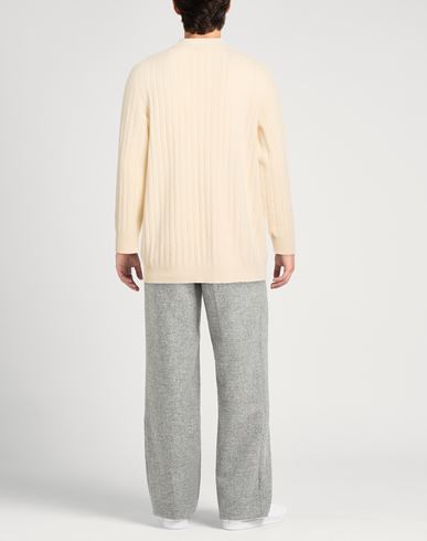 Man Sweater Cream Size 44 Cashmere, Wool