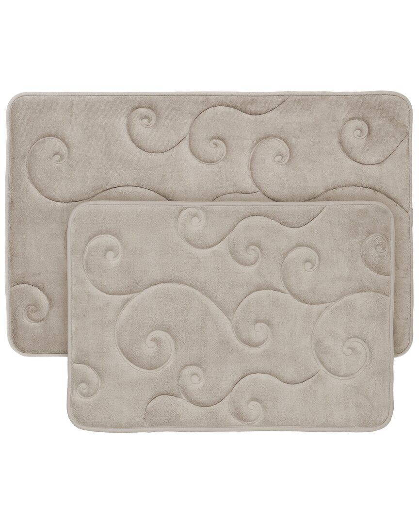 2P Memory Foam Bath Mat Set