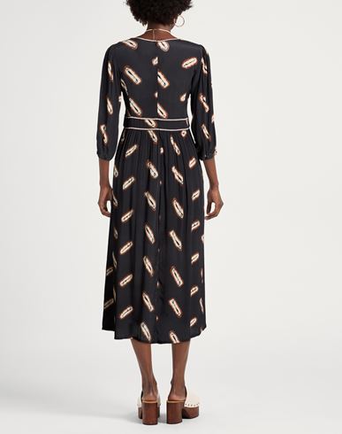Woman Midi dress Black Size 0 Viscose, Polyester