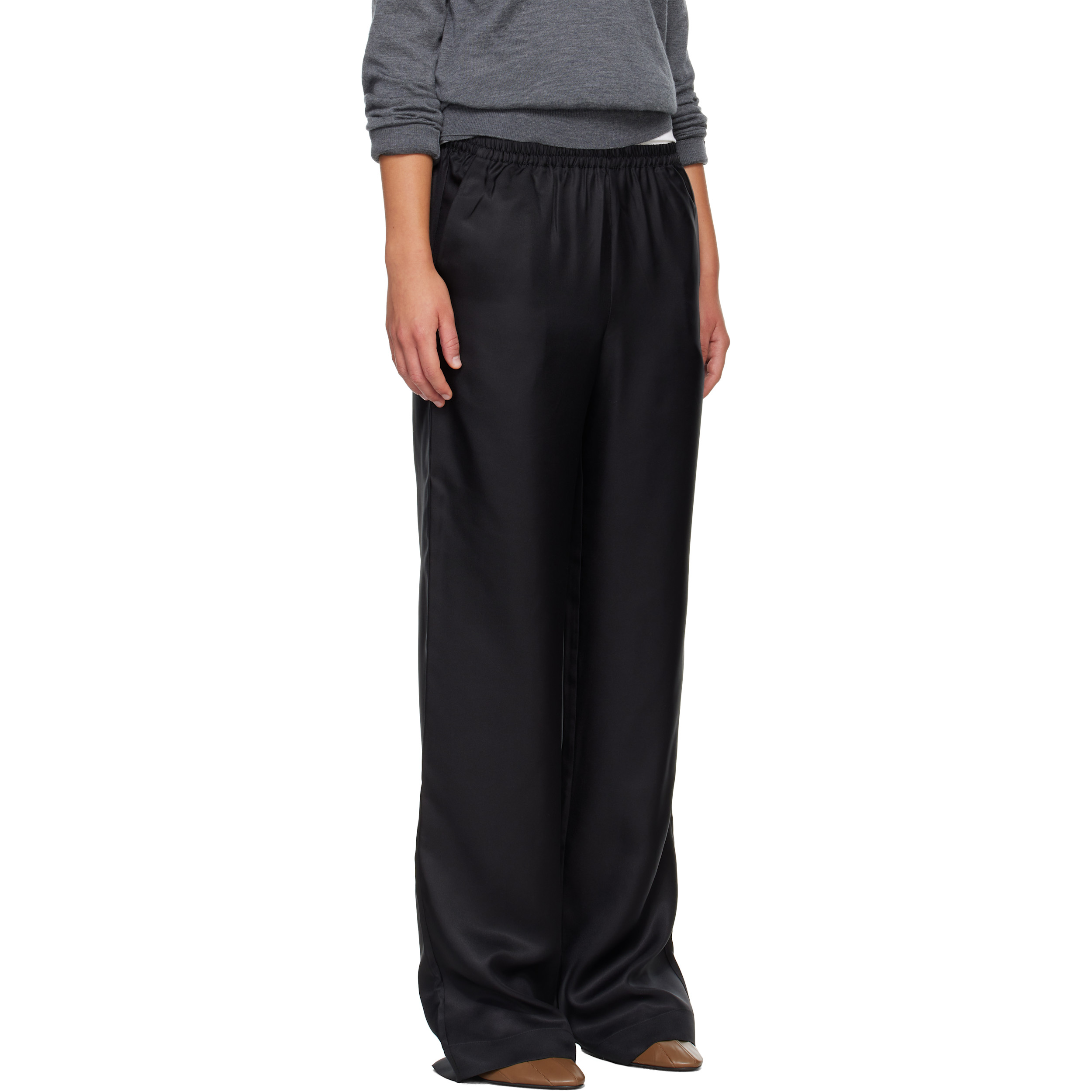 Black ALERA LDS Silk Twill Trousers