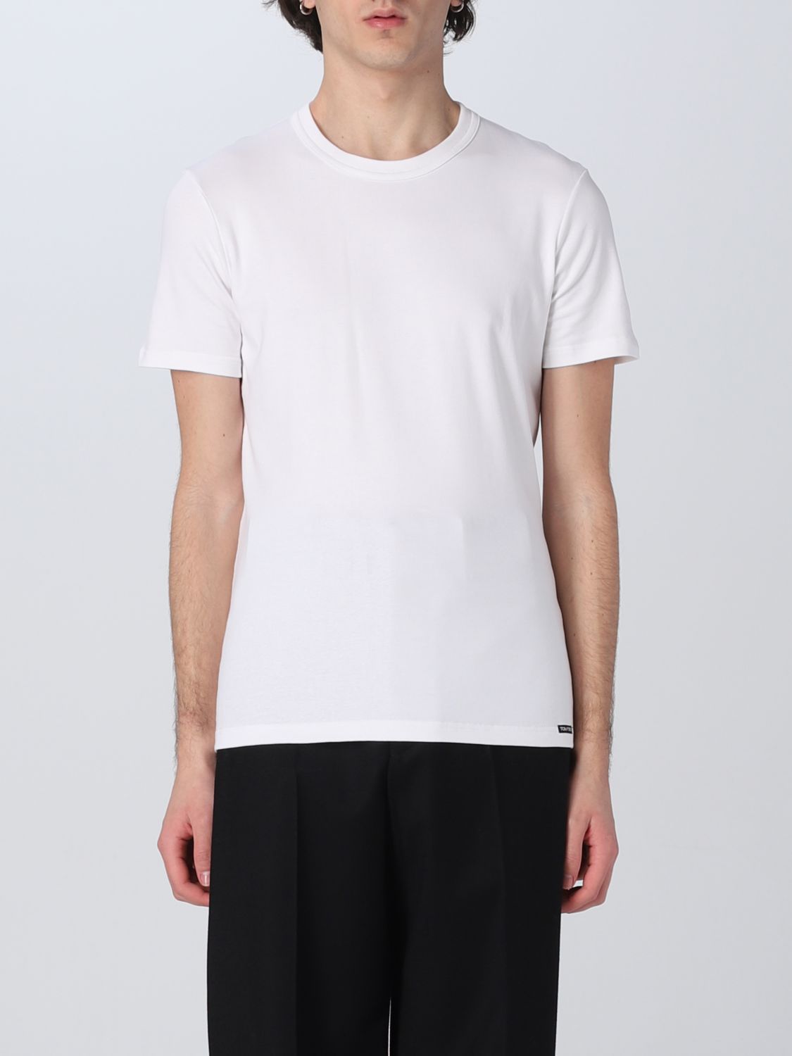Cotton Blend Crewneck Tee