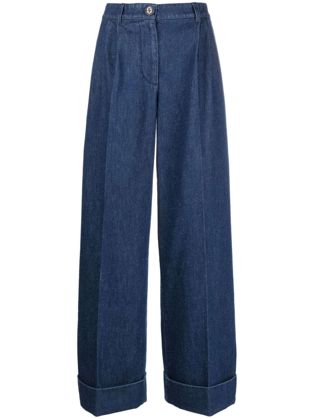 High-waist wide-leg jeans - Blue