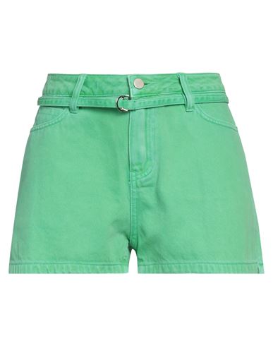Woman Denim shorts Green Size M Cotton