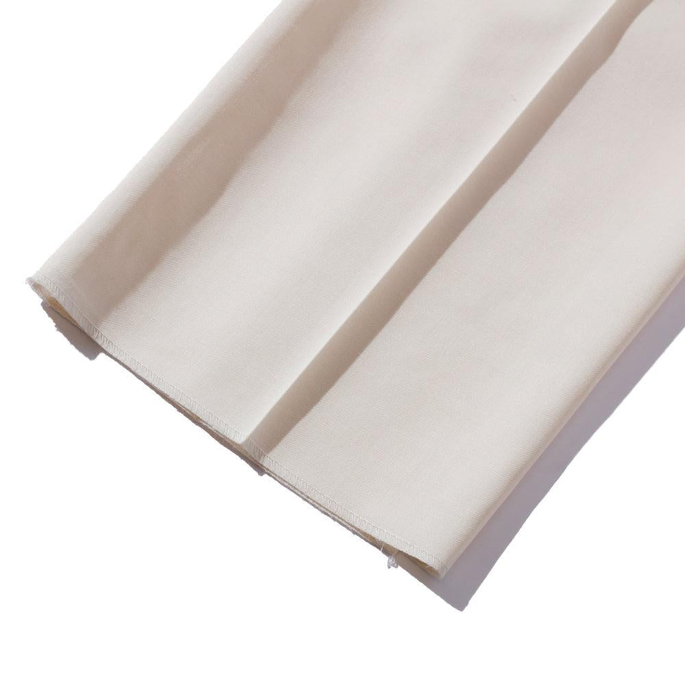 Wool Gabardine Standard Trousers Ivory
