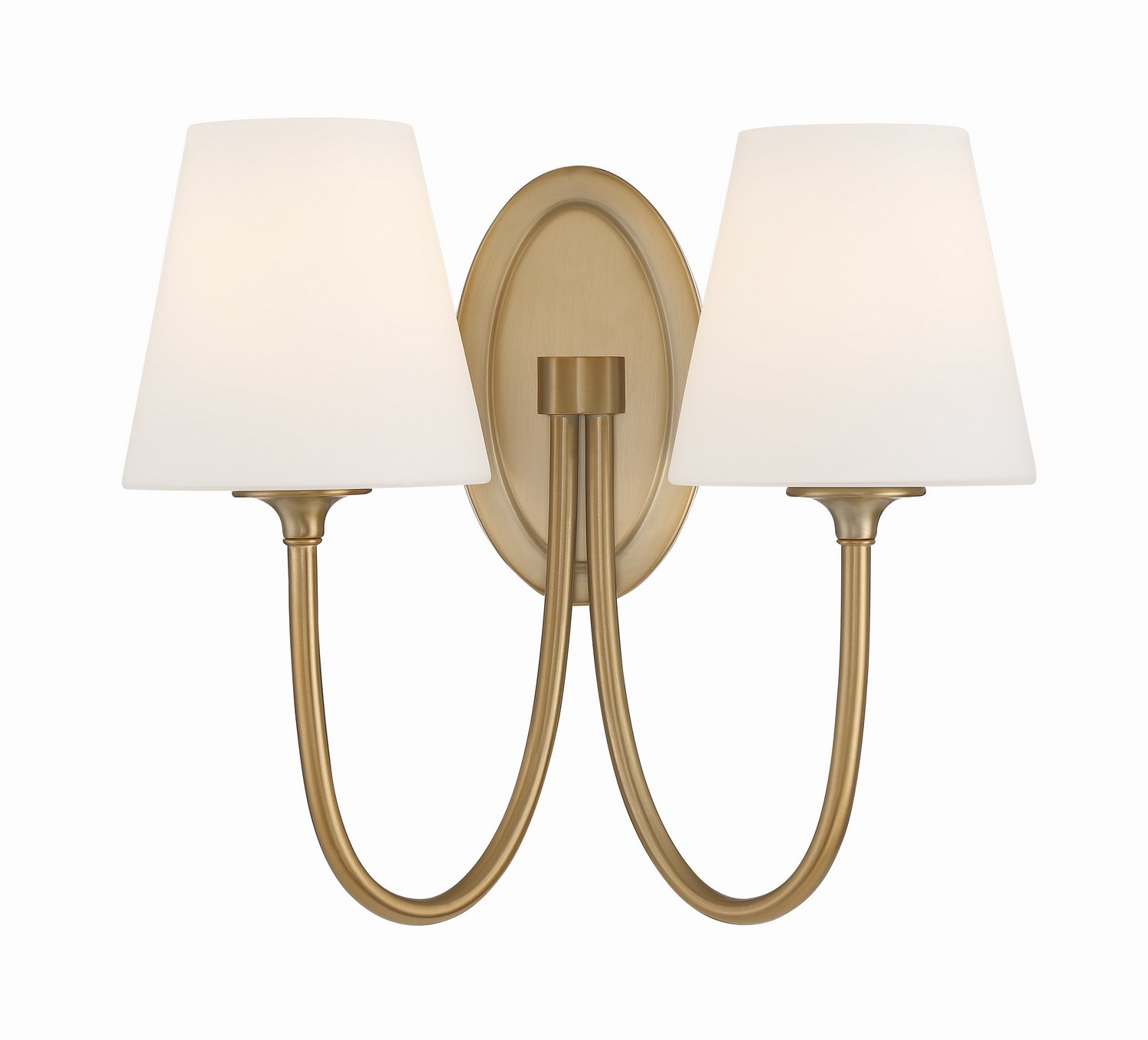 Juno 2-Light Wall Mount in Vibrant Gold