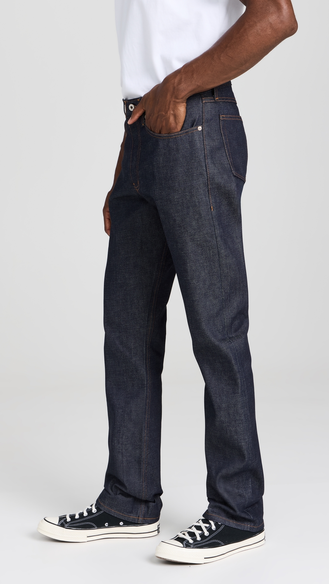 True Guy Dirty Fade Selvedge Jeans Indigo/White