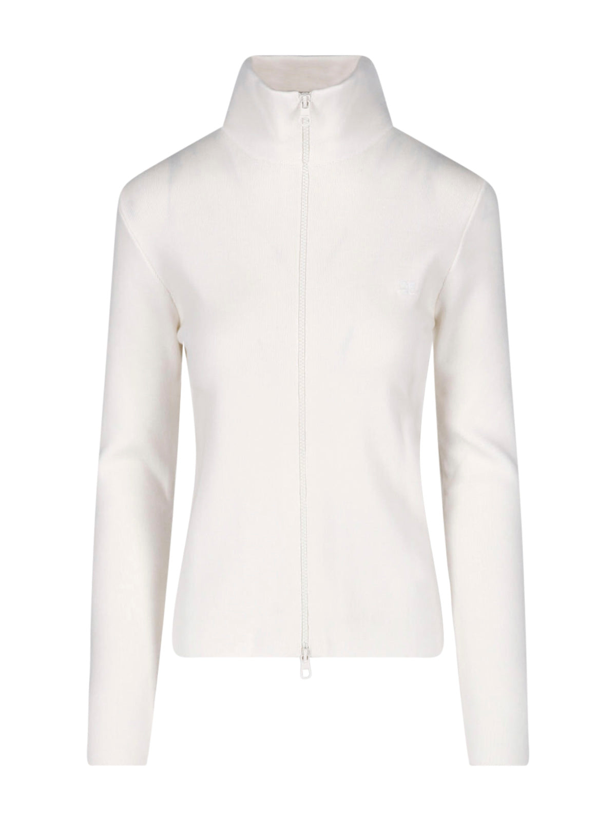 Courrèges Zip-Front Turtleneck Sweater