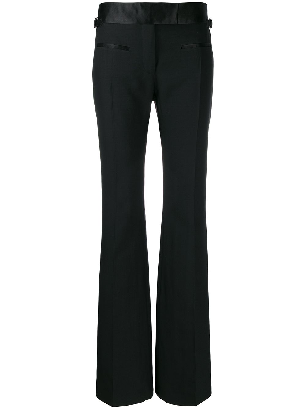 Flared tailored trousers - Black