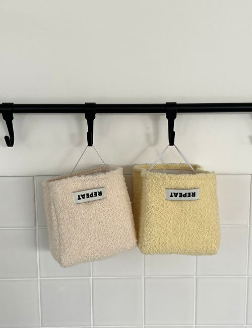 Cream Tissue Case Square Tissue Case