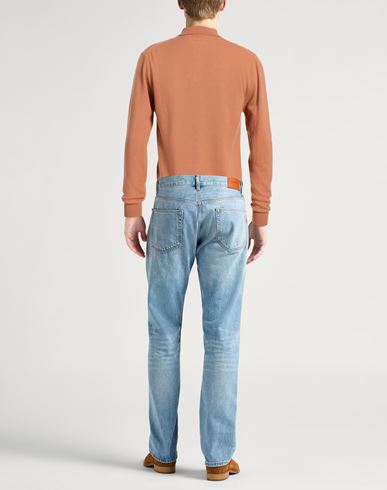 Man Sweater Salmon pink Size L Wool, Cashmere