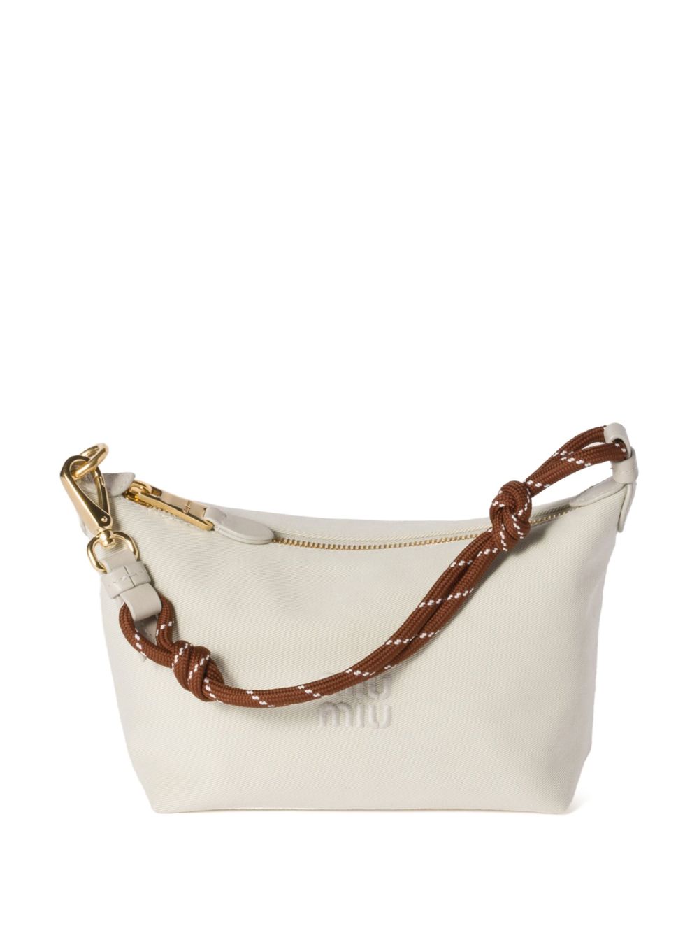 Gabardine mini bag - White