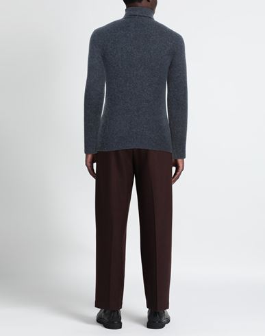Alpha Studio Man Turtleneck Slate blue Size 44 Alpaca wool, Polyamide, Cotton, Modal, Elastane