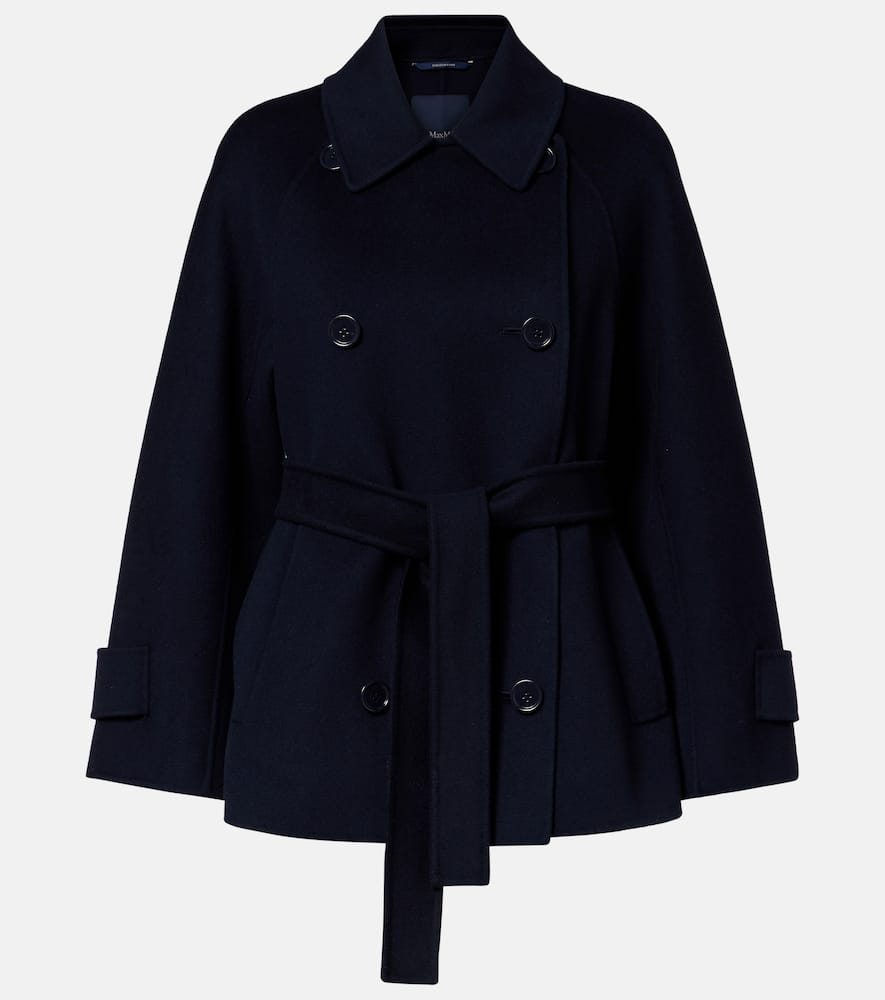 Louise belted double-breasted virgin wool jacket