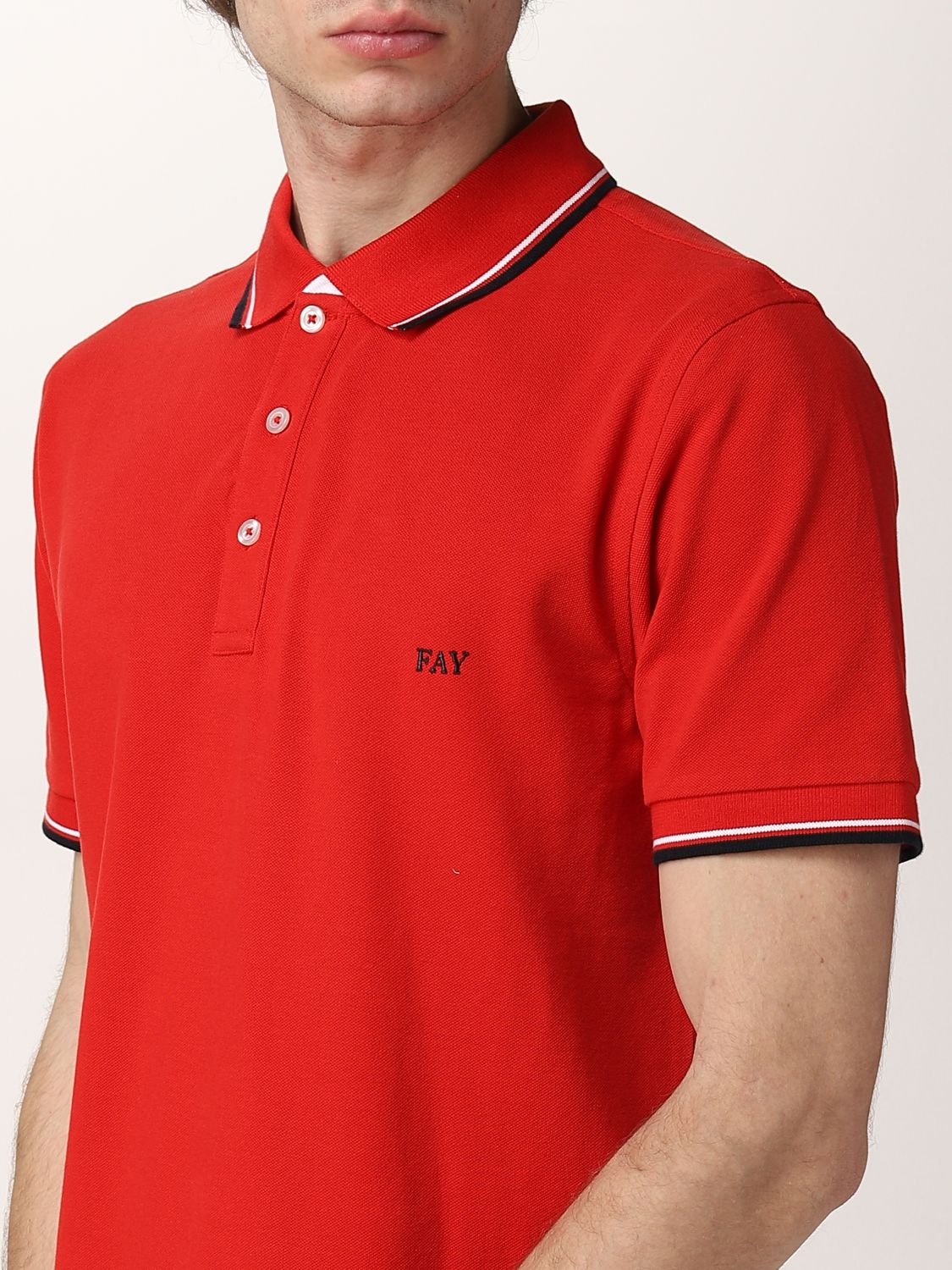 Polo shirt with embroidered logo