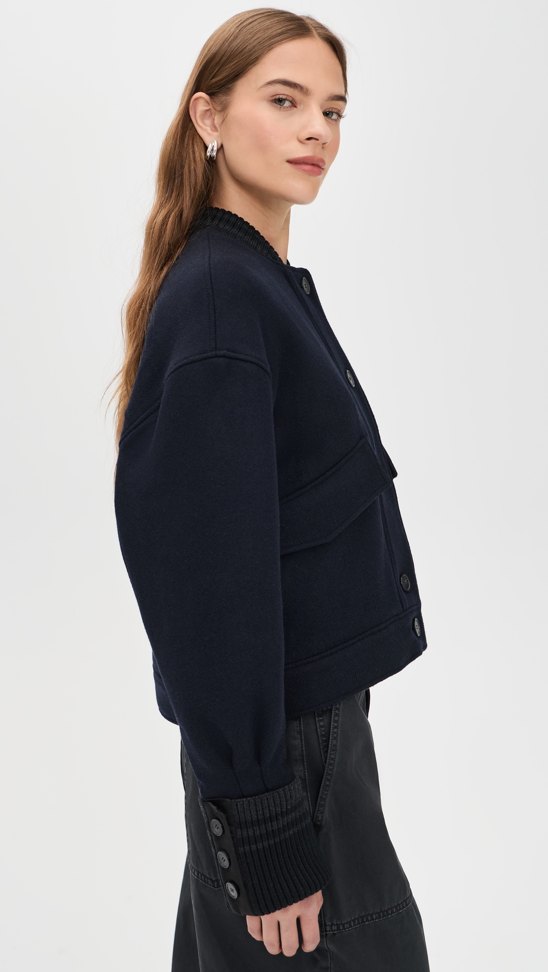 Isatis Coat Dark Navy