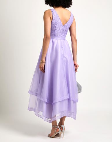 Woman Midi dress Lilac Size 2 Polyester