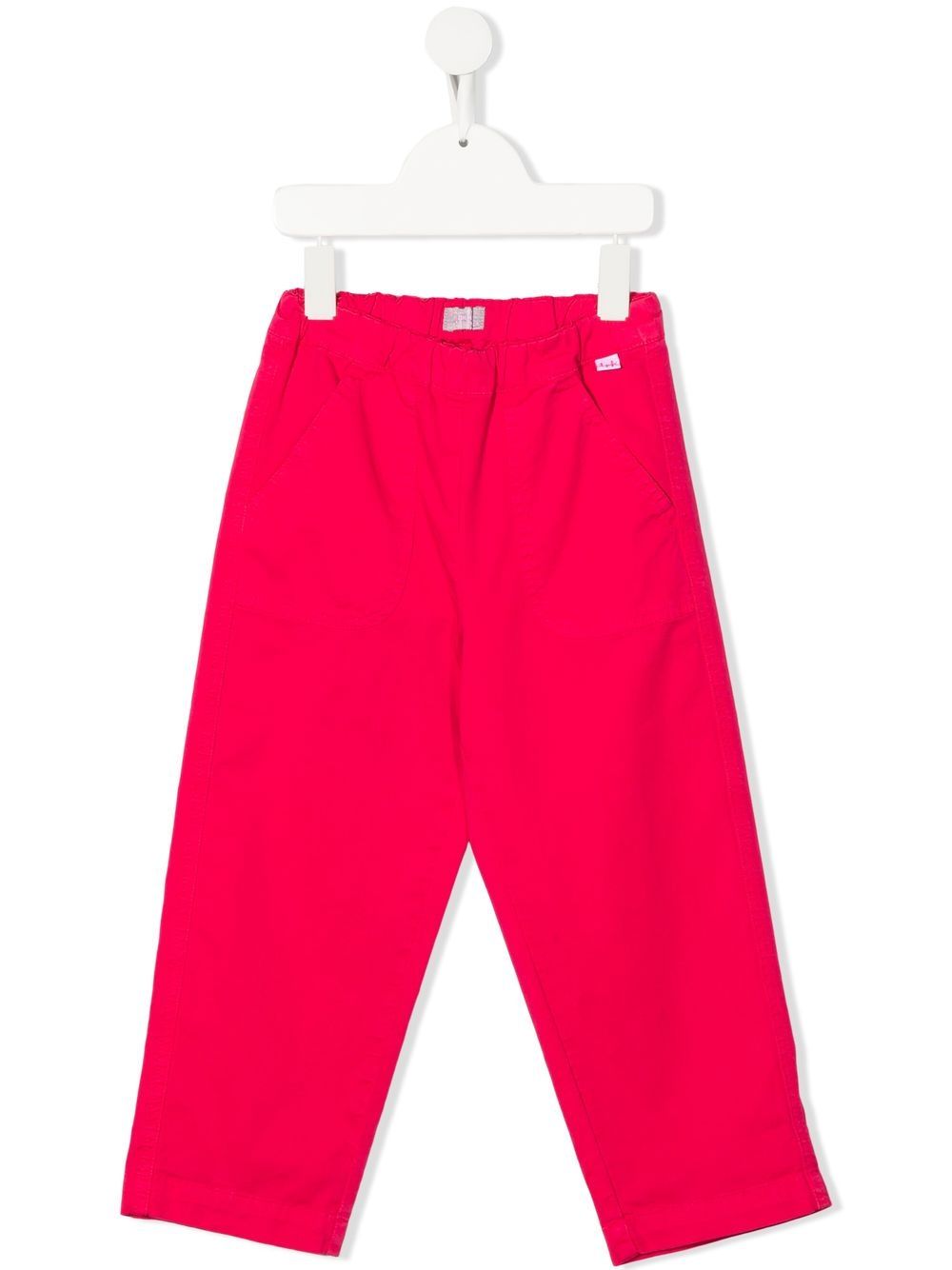 Straight-leg cotton trousers - Pink