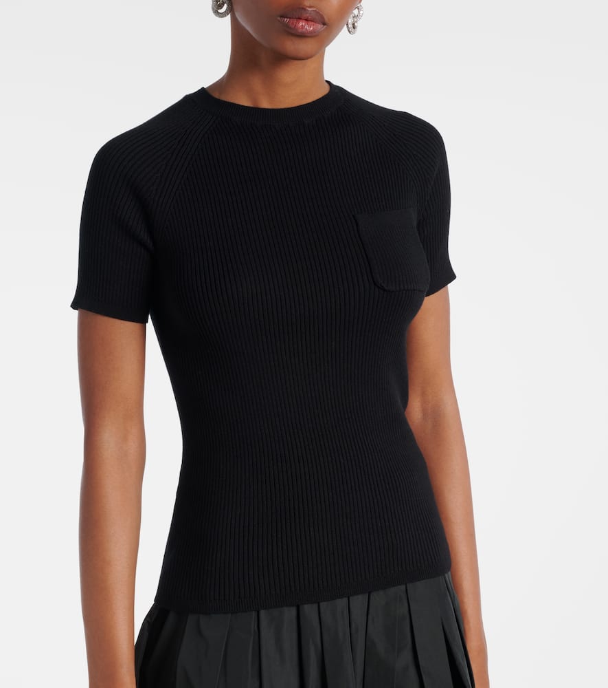 Berlino ribbed-knit cotton top