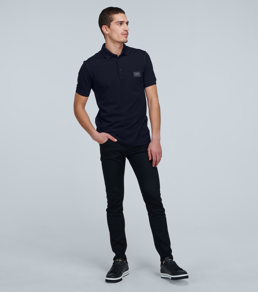 Plaque polo shirt