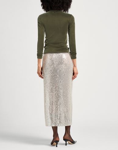 Caractère Woman Top Military green Size L Cupro, Elastane