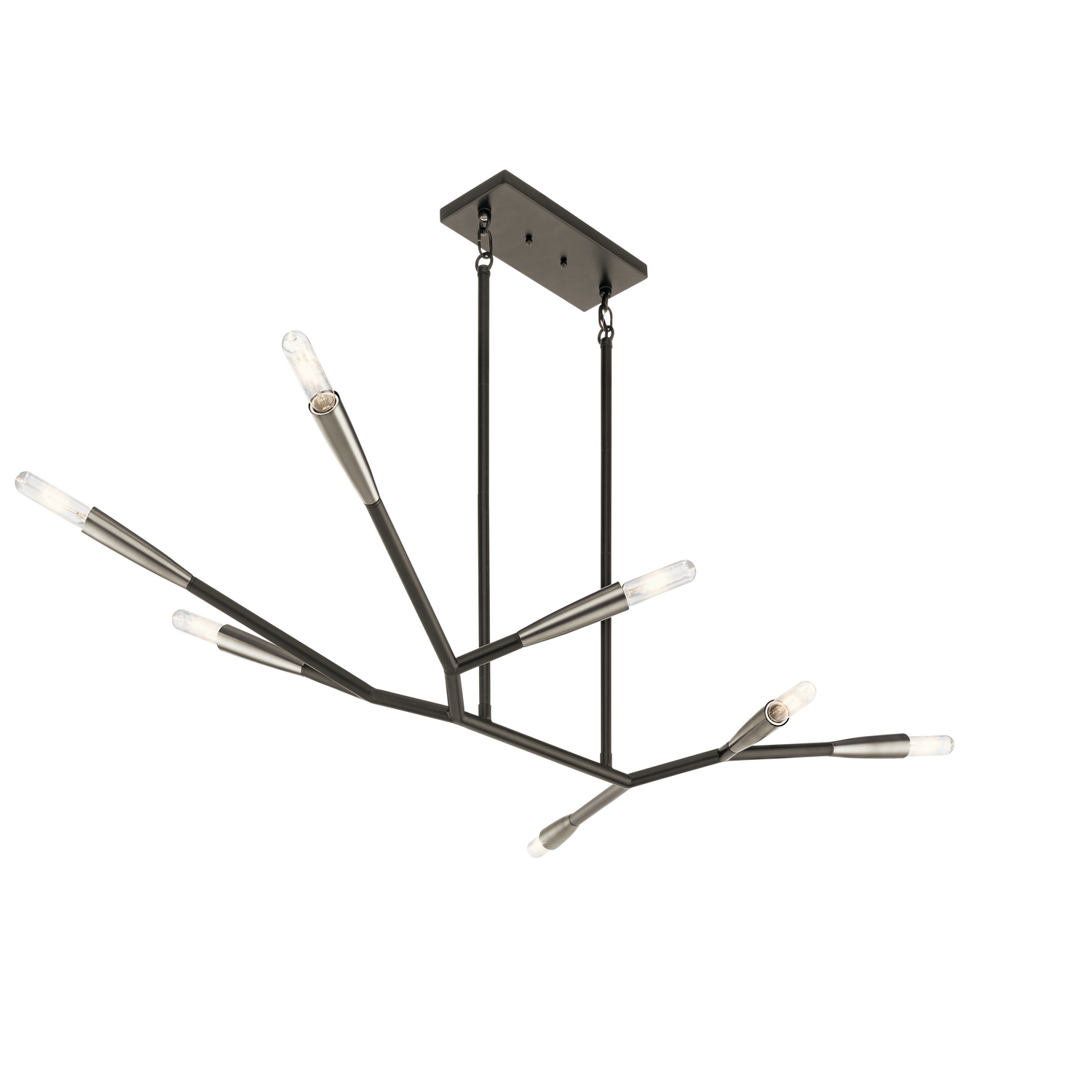 Branches 49.25" 7-Light Chandelier in Black